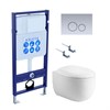 SET AQUATEK АЛЬТАИР-019 4в1 (рама AQUATEK Standard INS-0000012+крепеж KKI-0000002+клавиша KDI-0000019+унитаз АЛЬТАИР AQ1980-00 с тонким сиденьем soft-close) SET AQUATEK АЛЬТАИР cm-019 4в1 - фото 77473