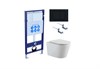 Set AQUATEK ВЕГА (рама AQUATEK Standard INS-0000012 с звукоиз.прокладкой+крепеж KKI-0000002+кнопкаKDI-0000012+унитаз ВЕГА AQ1905-00 с крышкой-сиденьем soft-close) Set AQUATEK ВЕГА-012 4в1 - фото 77759