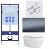 SET AQUATEK ЛЕЯ Т (рама AQUATEK Standard INS-0000012, клавиша KDI-0000035 ,KKI-0000002 крепёж+унитаз ЛЕЯ AQ1199T-00 с тонким сиденьем soft-close SET AQUATEK ЛЕЯ Т-035 4в1 - фото 78751