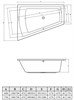 Diana 170x130/70 L Асимметричная акриловая ванна C-bath (Польша) CBA00502L - фото 79636