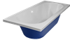 Rea 150x70 Прямоугольная ванна C-bath (Польша) CBQ002001 - фото 79679