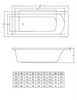 Selena 150x70 Прямоугольная ванна C-bath (Польша) CBQ007001 - фото 79869