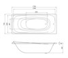 Saturn 170x75 Прямоугольная ванна C-bath (Польша) CBQ012001 - фото 79973