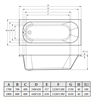 Galaxy 170x70 Прямоугольная ванна C-bath (Польша) CBQ016001 - фото 80012