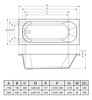 Galaxy 180x80 Прямоугольная ванна C-bath (Польша) CBQ016002 - фото 80021