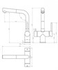 Смеситель для кухни под фильтр с выдвижным изливом GROCENBERG GB4097BL (Kerox Венгрия) GB4097BL - фото 82218