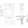 Cмеситель для раковины Grocenberg GB2008 Черный матовый GB2008BL - фото 82283