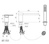 Смеситель на борт ванны Groсenberg GB6008-2 Черный матовый GB6008-2BL - фото 82562