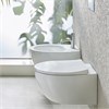 Catalano Italy Унитаз подвесной 52х37см., безободковый, смыв Tornado, покрытие Cataglaze+, цвет: белый глянцевый 0711520001+9056060000 - фото 82766