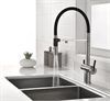 Paulmark GRAVITY, смеситель, никель, черный шланг Gr213888-BS - фото 82788