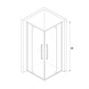 Душевой уголок с распашными дверями на петлях - RGW SV-33B 800x800, Душевой уголок с распашными дверями на петлях - RGW SV-33 06323388-14 - фото 83921