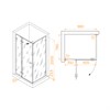 Душевой уголок с распашной дверью на петлях - RGW SV-040 1000x800, Душевой уголок с распашной дверью на петлях - RGW SV-040 353204008-11 - фото 84006