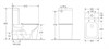 Унитаз-компакт Tornado Q-Line VT2-12T,  цвет белый, ультратонкое сиденье soft-close, P-trap VT2-12T - фото 84328