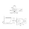 Унитаз подвесной Tornado Globo VT1-14T, цвет белый, ультратонкое soft-close сиденье VT1-14T - фото 84374