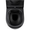Унитаз подвесной Evo VT1-34MB безободковый, цвет матовый черный, ультратонкое soft-close сиденье VT1-34MB - фото 84645