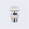 Донный клапан с керамической крышкой Vincea DBS-216, белая крышка, с переливом DBS-216 - фото 84788