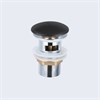 Донный клапан с керамической крышкой Vincea DBS-216MB, черная мат. крышка, с переливом DBS-216MB - фото 84790